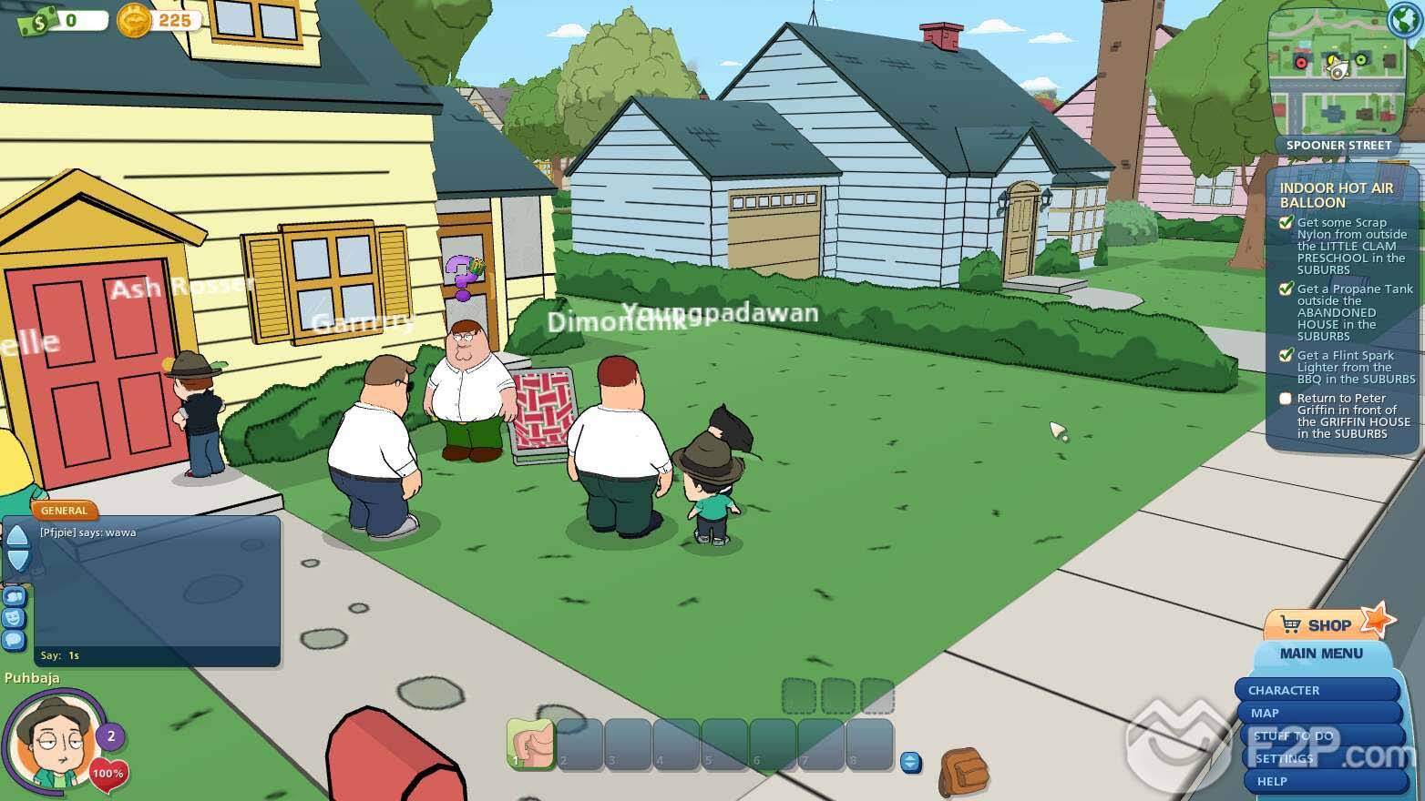 Family Guy Online is a browser game