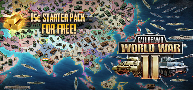 Call of War premium month free plus 25kGold in-game premium currency